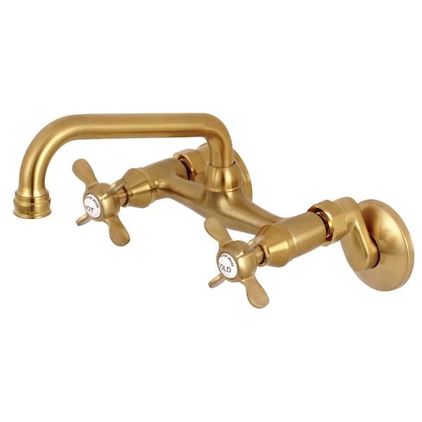 KS113SB 6-Inch Adjustable Center Wall Mount Kitchen Faucet